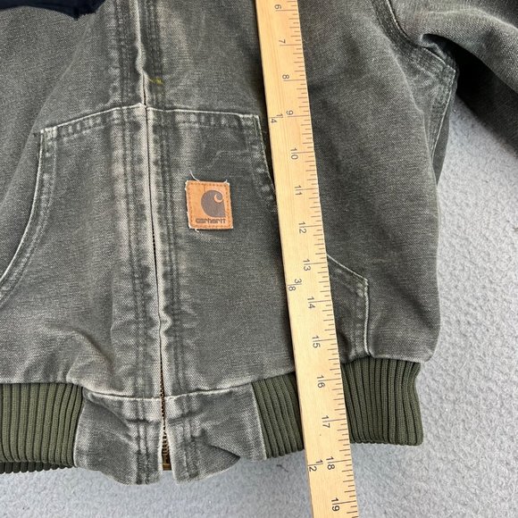 Carhartt Boy's Canvas Bomber Jacket Size Medium - Picture 6 of 9